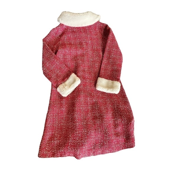 Dollie and Me Sparkly Christmas Red Jacket size 6X - Picture 4 of 5